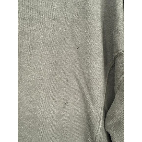 Aerie Cozy Black Crew Neck Vintage Distressed Sweater Oversized Women’s Small - Picture 3 of 7